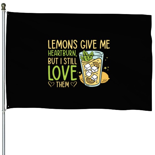 Lemon Fruit Lemonade Citrus House Flags
