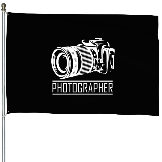 Funny Camera photography quote gift House Flags