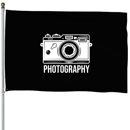 Funny Camera photography quote gift House Flags