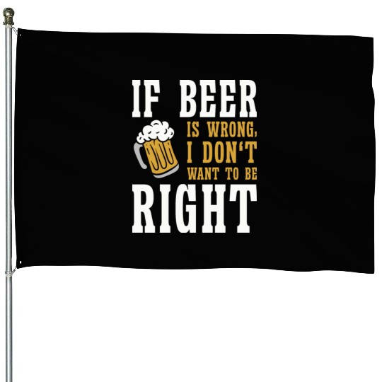 Beer Lover Brewery Drinker Funny Drinking Alcohol House Flags