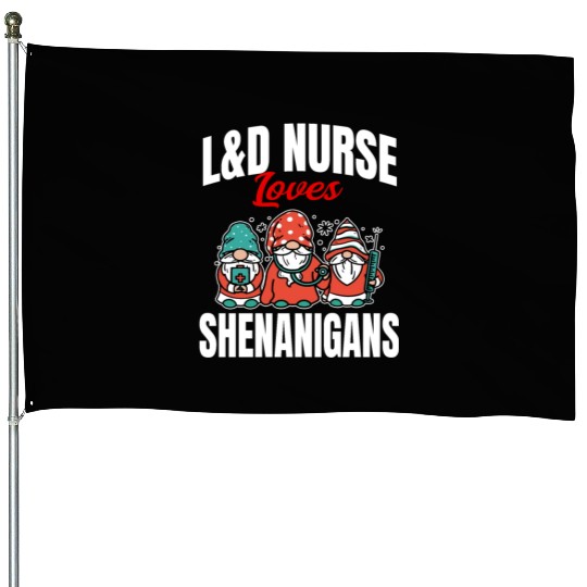 L&D Nurse Love Shenanigans St. Patrick Day House Flags