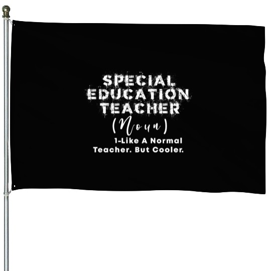 Special Education Teacher Noun Like a Normal teach House Flags