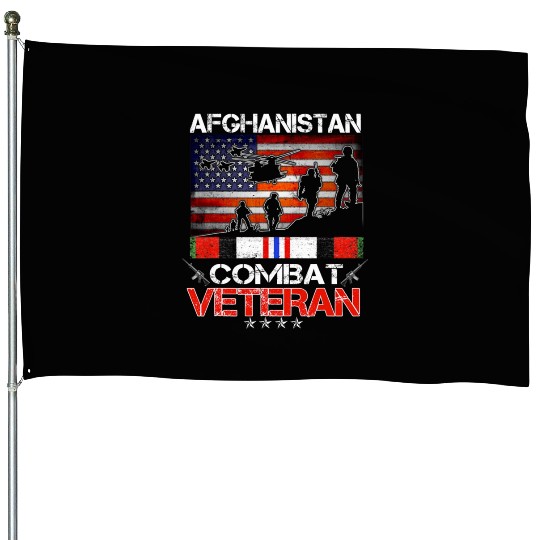 afghanistan combat veteran us veteran military House Flags