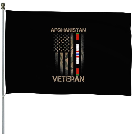 Afghanistan Veteran American US Flag Proud Army Mi House Flags