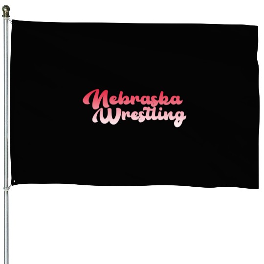 Nebraska Wrestling (State Colors) House Flags