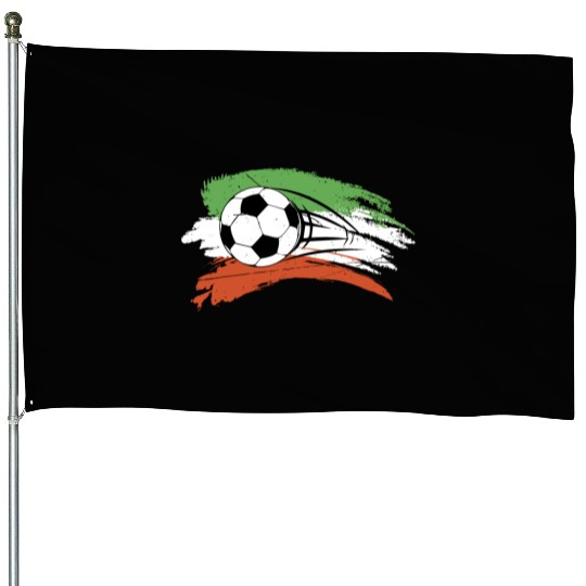 Ireland Irish Soccer Ball Flag House Flags