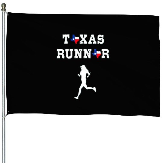 Texas Running Novelty I Love Texas House Flags
