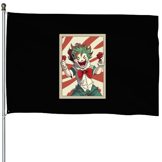Happy joker card House Flags