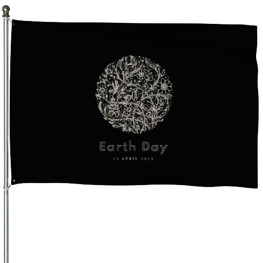 Earth day, save our planet 2023 vintage House Flags