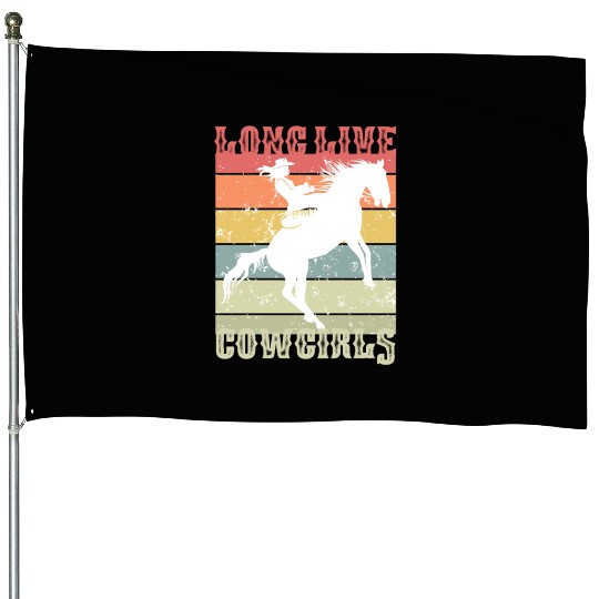 Long Live Cowgirls: Celebrate Western Style House Flags