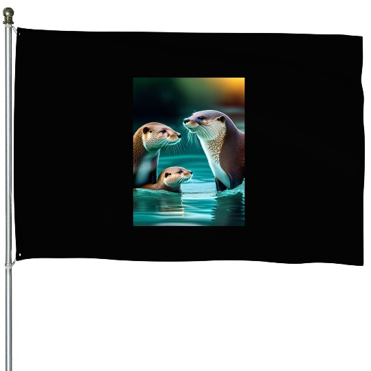 "Ducks in the Pond" House Flags