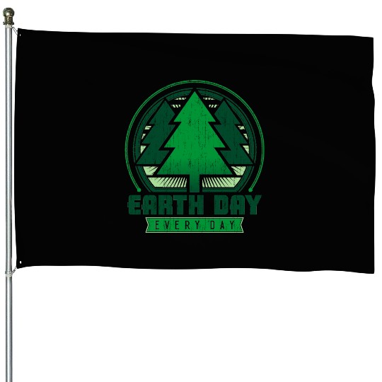 Earth Day Every Day House Flags
