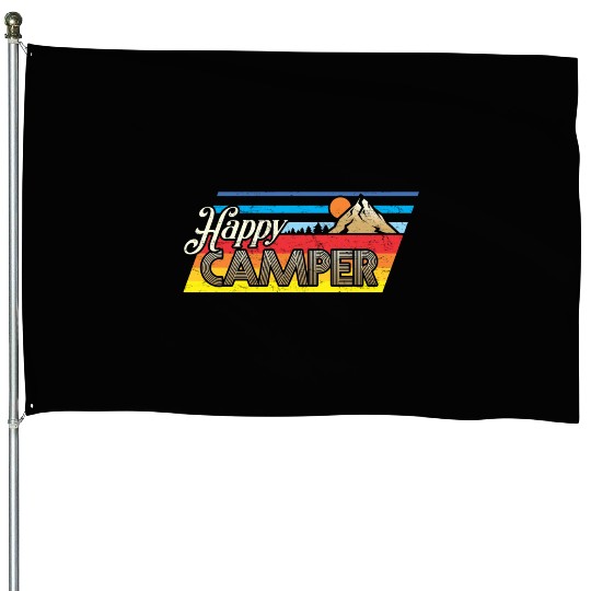 Happy Camper House Flags