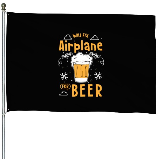Aircraft Mechanic House Flags