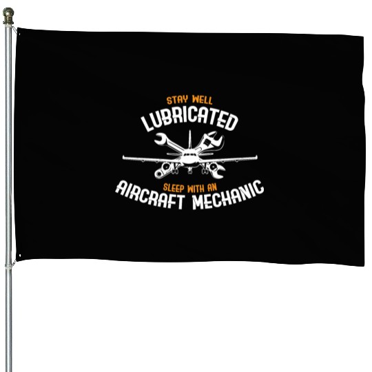 Aircraft Mechanic House Flags