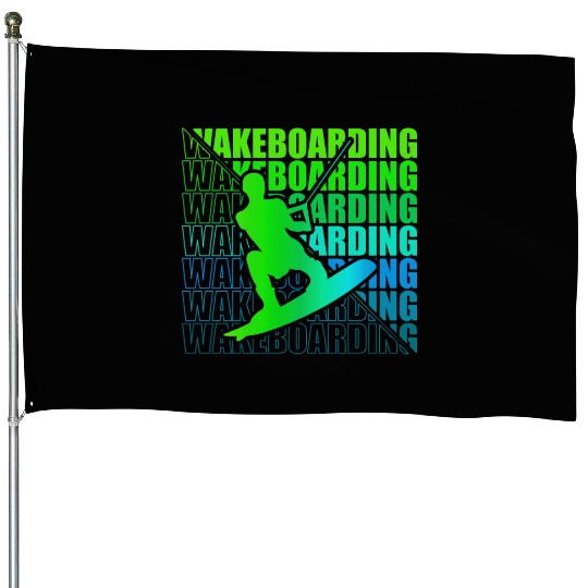 Wakeboard Wakeboarder Wakeboarding Freestyle DNA House Flags