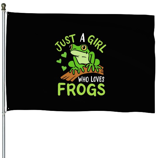 Frog Toad Frog Lover House Flags