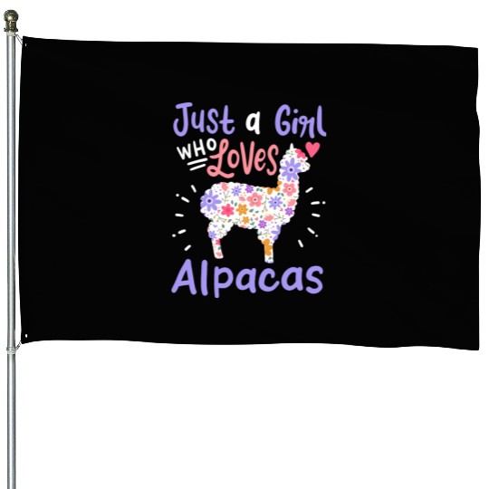Alpacas Alpaca Lover House Flags