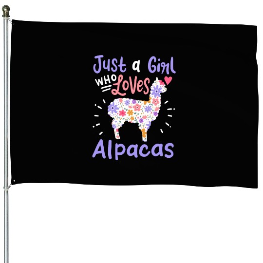 Alpacas Alpaca Lover House Flags
