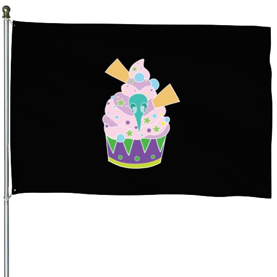 Cupcake Graveyard House Flags
