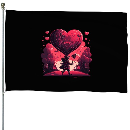 valentine's day House Flags