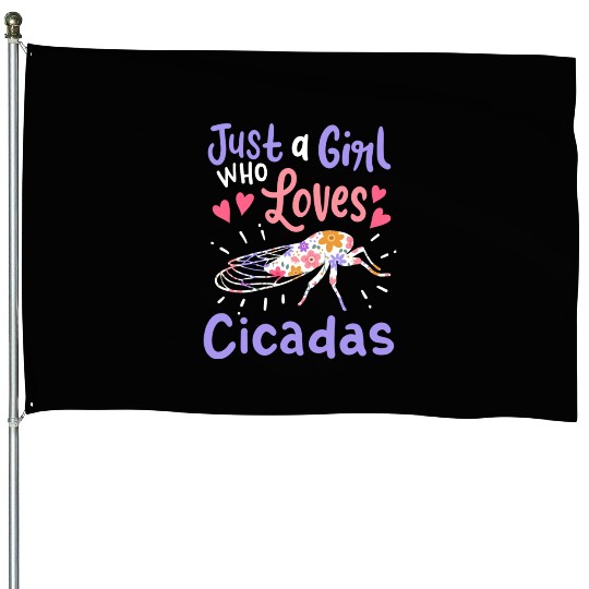 Cicada Insect Cicada Lover House Flags
