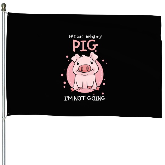 Pig Farmer Pig Lover House Flags