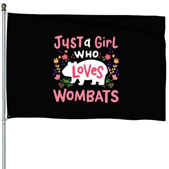 Wombat Australian Wombat Lover House Flags