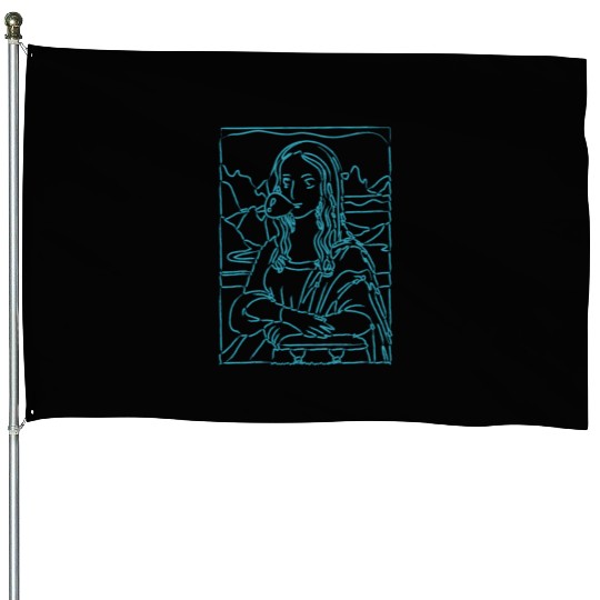 Mona Lisa House Flags