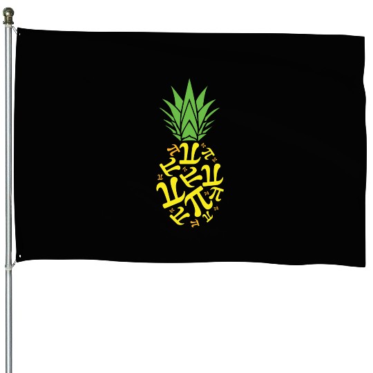 Pineapple Pi Math Holiday Mathematics Pi Day House Flags