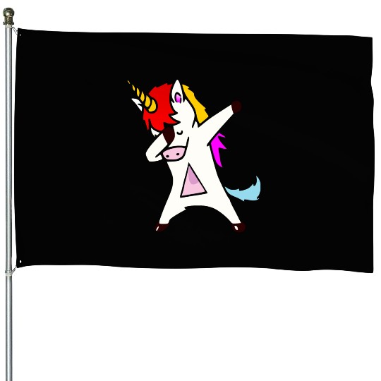 i like unicorn and maybe 1 people House Flags