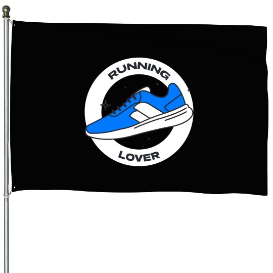 Running Lover | Man Jogging Exercise House Flags