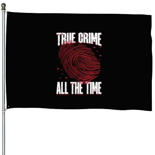 True Crime Murder Spy Crime Interest Gift Idea House Flags