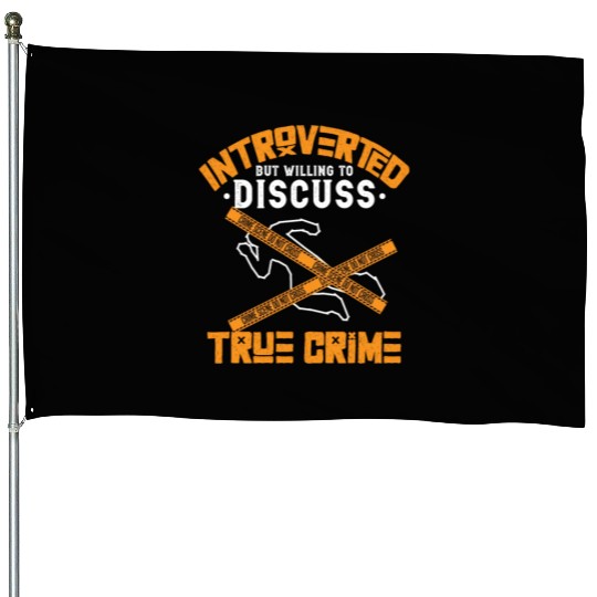 True Crime Murder Spy Crime Interest Gift Idea House Flags