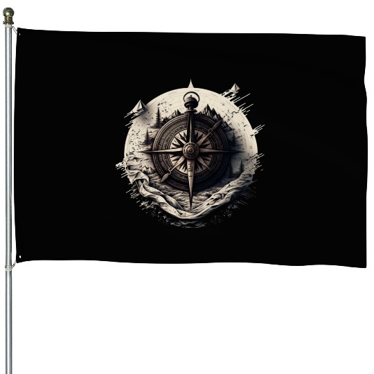 navy compass House Flags