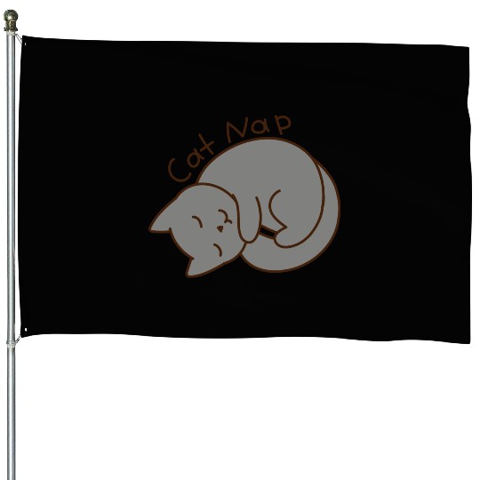 Cat Nap House Flags