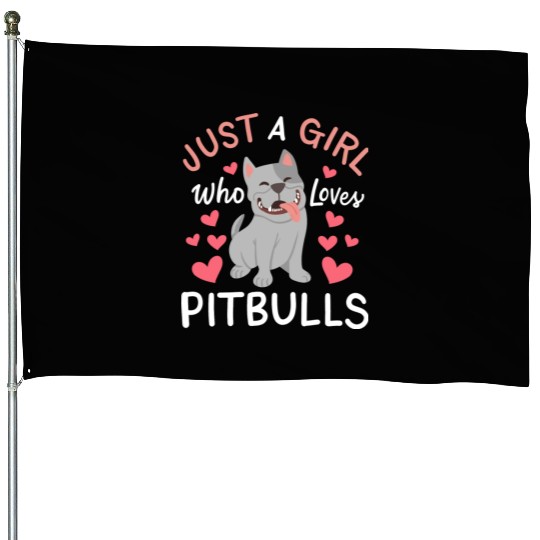 Pitbulls Pitbull Lover House Flags