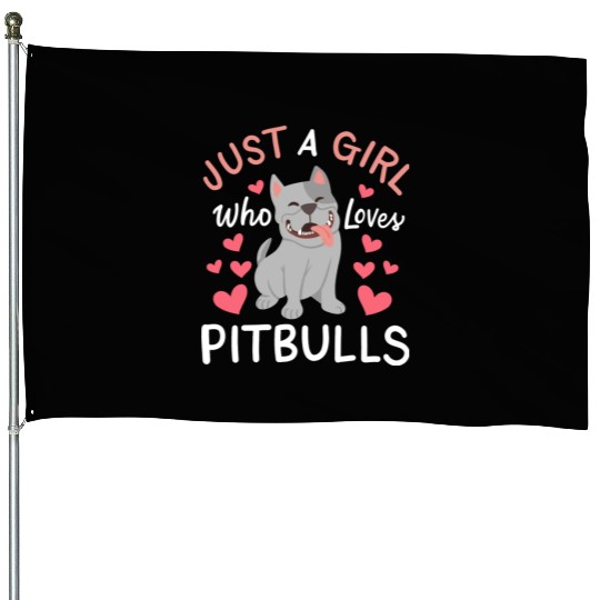 Pitbulls Pitbull Lover House Flags