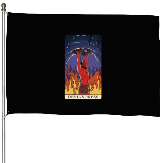 Tarot Devils Press Fitness Gym Bodybuilding House Flags