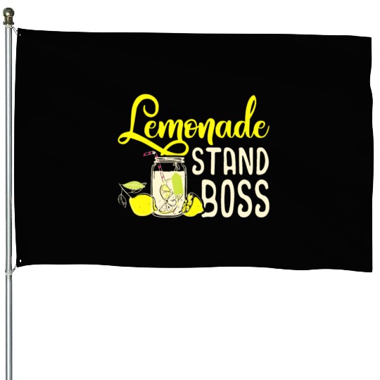 Lemonade Stand Boss Funny Lemon Juice Businesslemo House Flags
