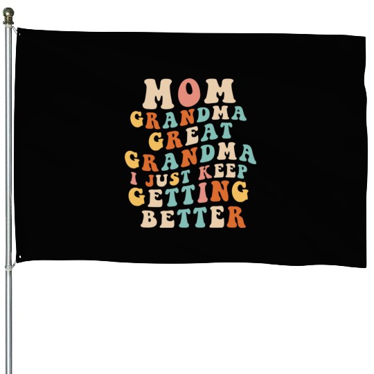 Great Grandma House Flags Women Mom Grandma Gigi Mama