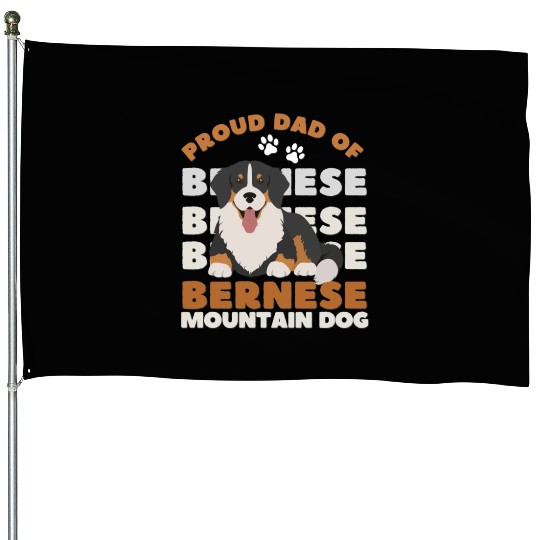 Bernese Mountain Dog. Best mom of Bernese Mountain House Flags