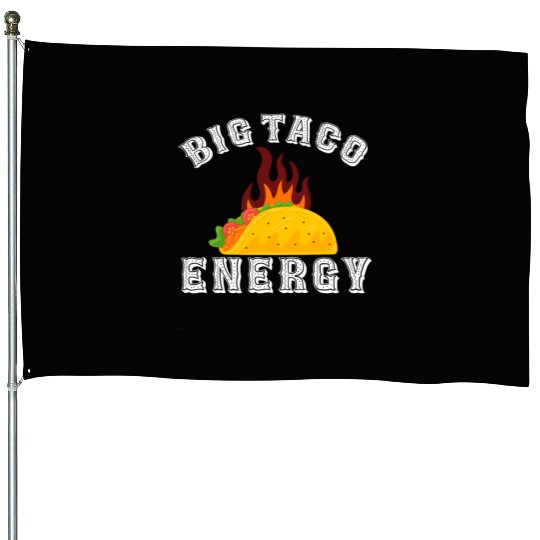 Big Taco Energy Funny Cinco De Mayo House Flags