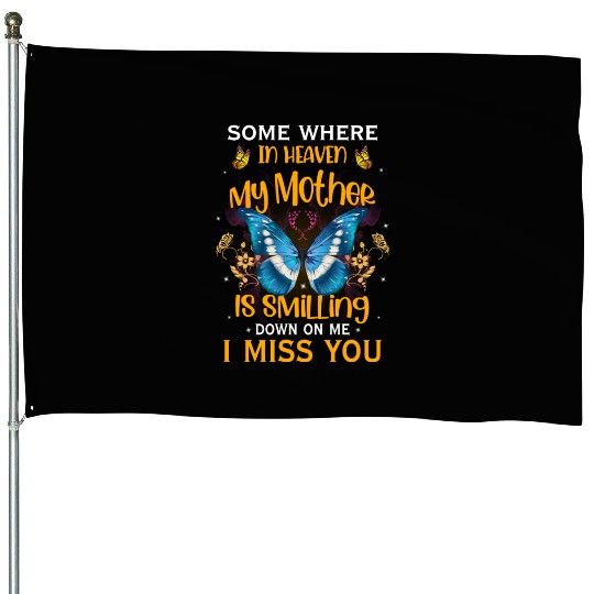 Forever in My Heart: Remembering Mom in Heaven House Flags