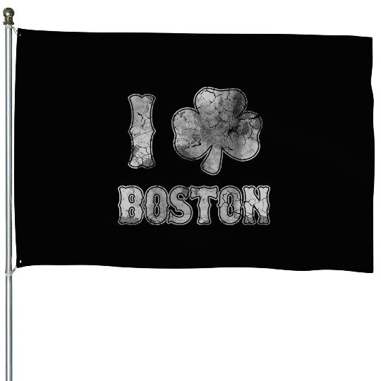 Irish shamrock Boston st Patrick s Day House Flags