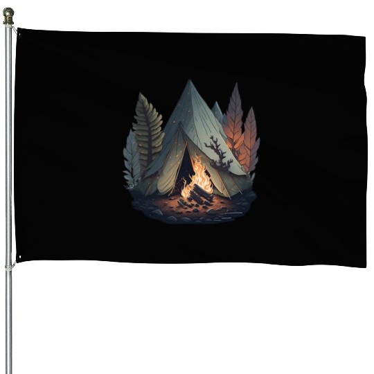 Camp Fire House Flags