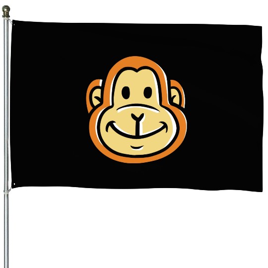 Monkey Primate Chimpanzee House Flags