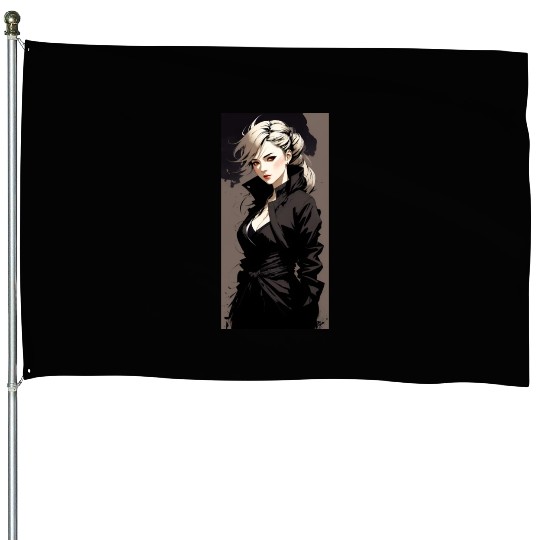 black lady House Flags