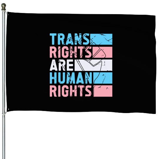 Trans Rights Are Human Rights Support LGBT Pride House Flags