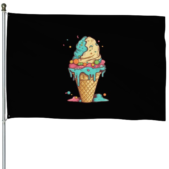 Ice Cream Dreams House Flags